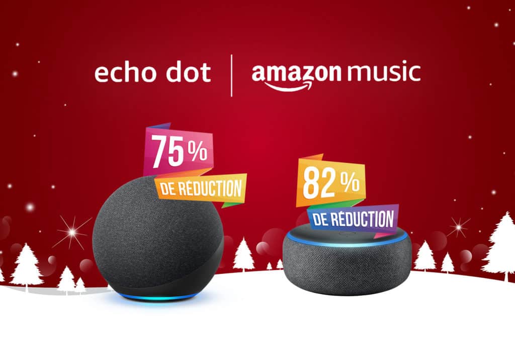 Profitez de 6 mois de streaming gratuit et d'une enceinte Echo Dot jusqu'à -82%