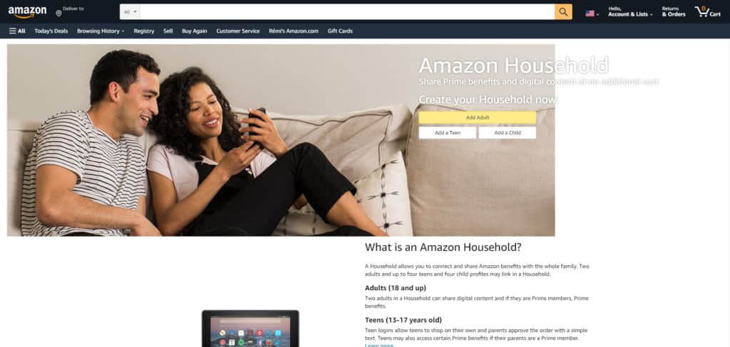 Amazon Household : gérer sa famille sur Alexa