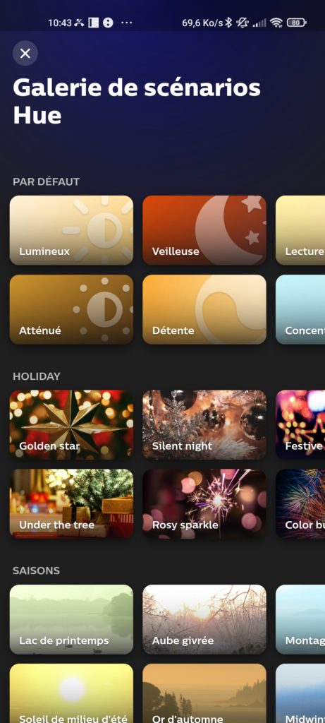 Nouveautés dans l'application Philips Hue