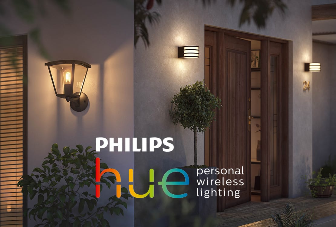 Philips Hue applique d'extérieur LED Lucca, appli
