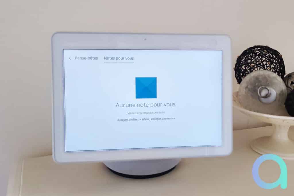 Notes Alexa avec identifiant facial sur Echo Show 15