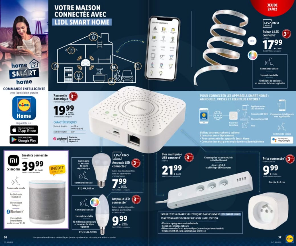 TEST Bloc multiprise USB Smart Home SILVERCREST Lidl, ZigBee 3.0 