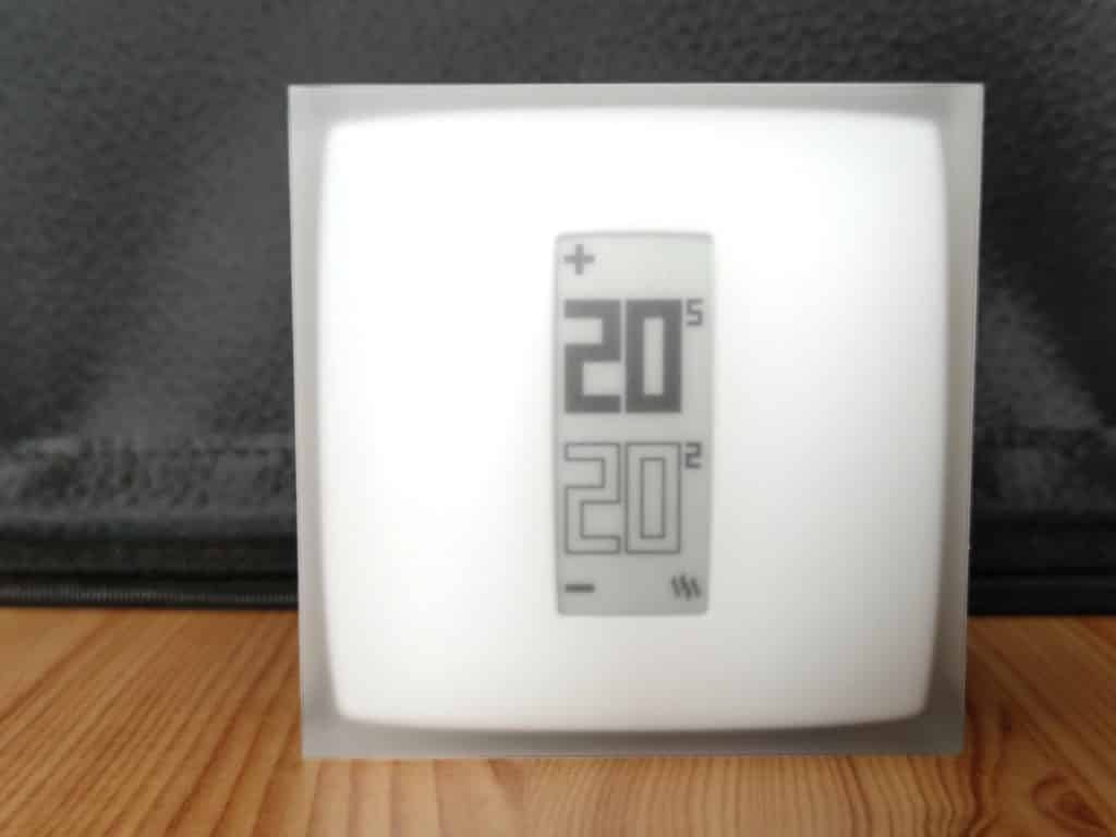 le thermostat modulant Netatmo permet un affichage vertical ou horizontal