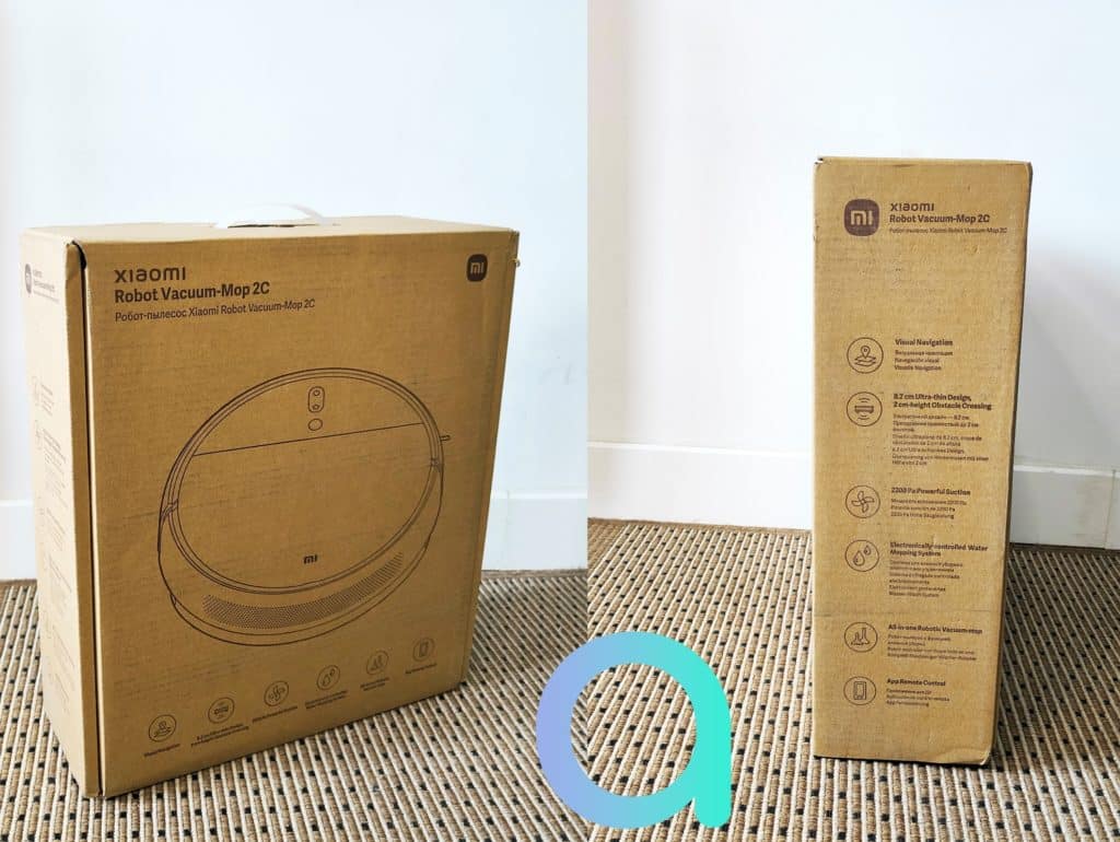 Un packaging simple et sobre pour le robot 2 en 1 Mi Robot Vacuum Mop 2C