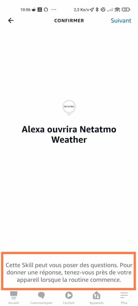 Skill Netatmo Weather pour Alexa