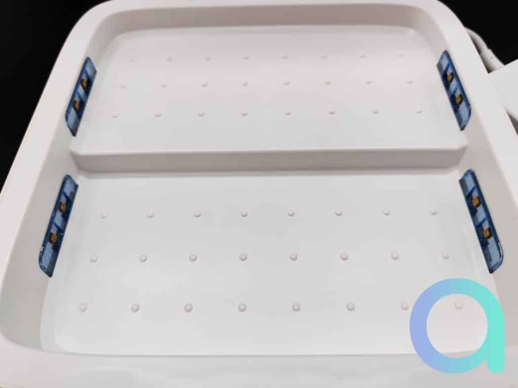 Le modèle de la box Mundus Pro se compose de 2 cuves pour la désinfection