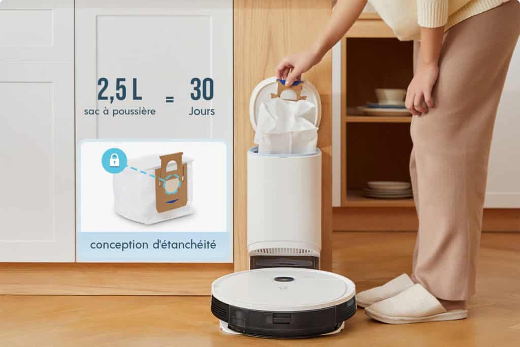 robot yeedi va 2 pro avec station automatique pour la poussière !