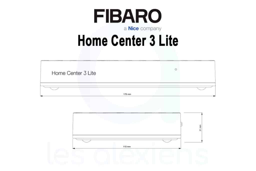 Caractéristiques techniques Fibaro Home Center 3 Lite