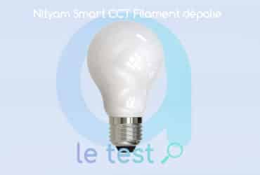 Notre avis sur l'ampoule Nityam Smart Filament dépolie