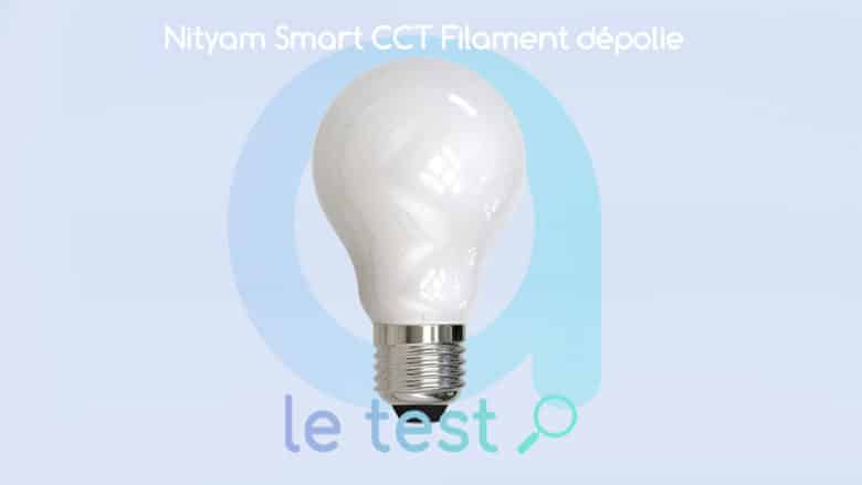 Notre avis sur l'ampoule Nityam Smart Filament dépolie