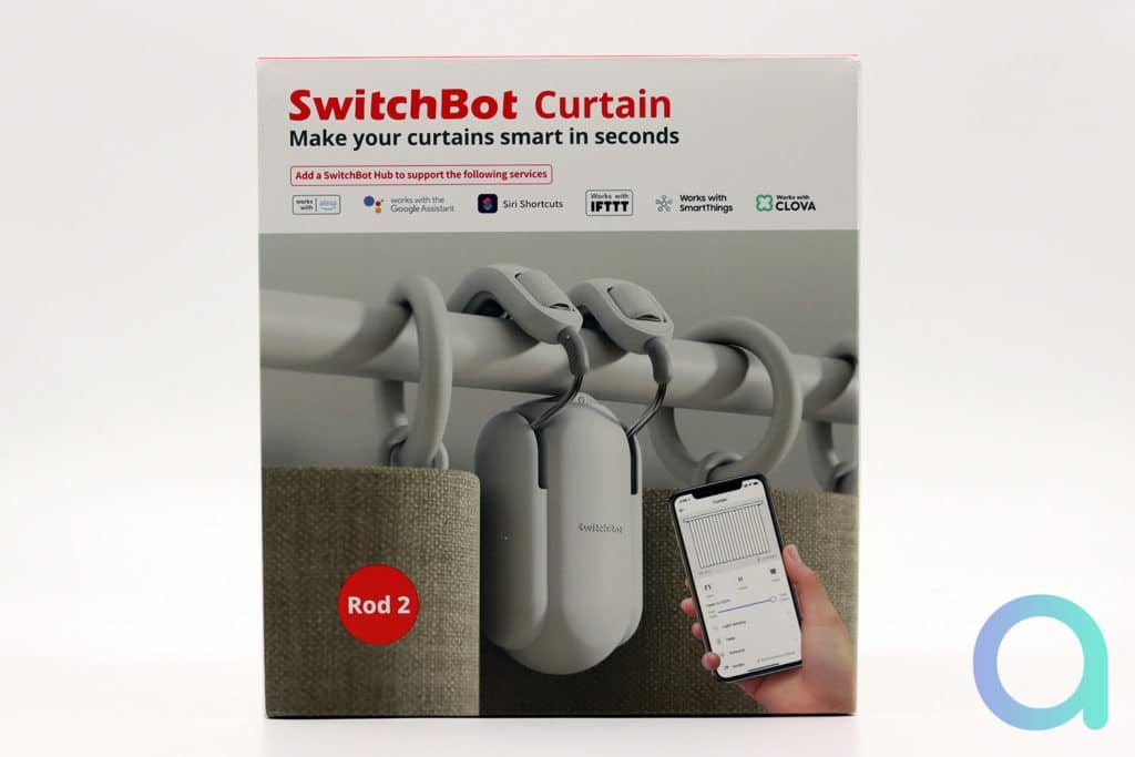 Présentation et unboxing SwitchBot Curtains Rod 2 : des moteurs pour rideaux connectés à Alexa, Google Home et HomeKit
