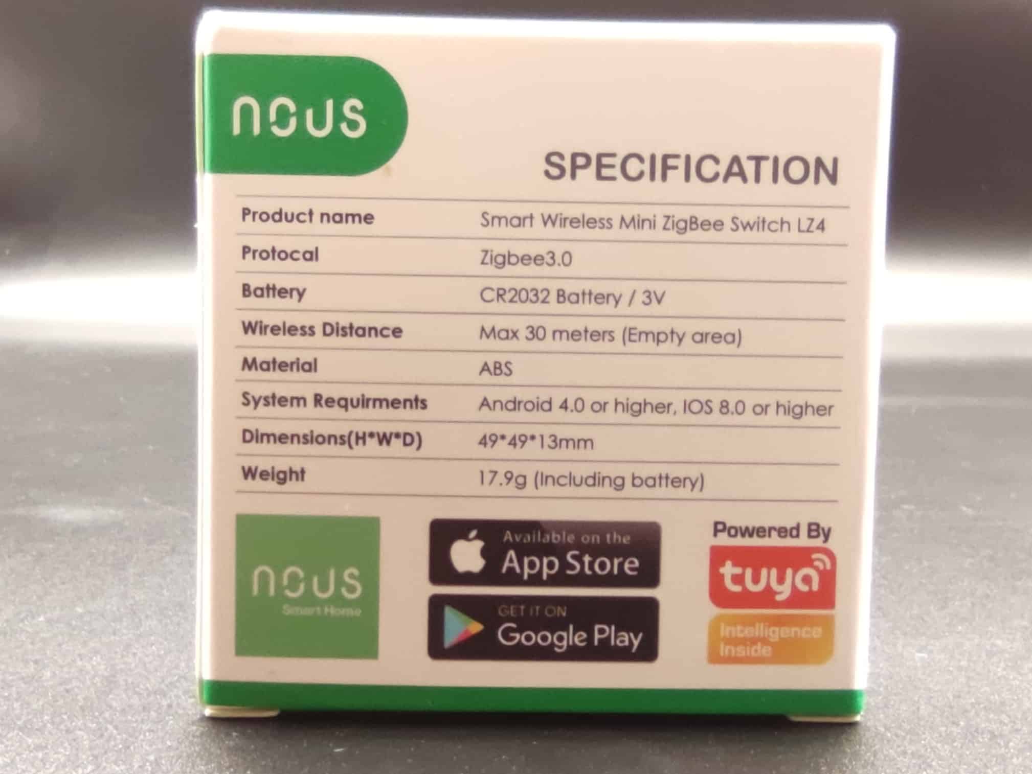 Test de la box domotique NOUS E1 Zigbee compatible Tuya