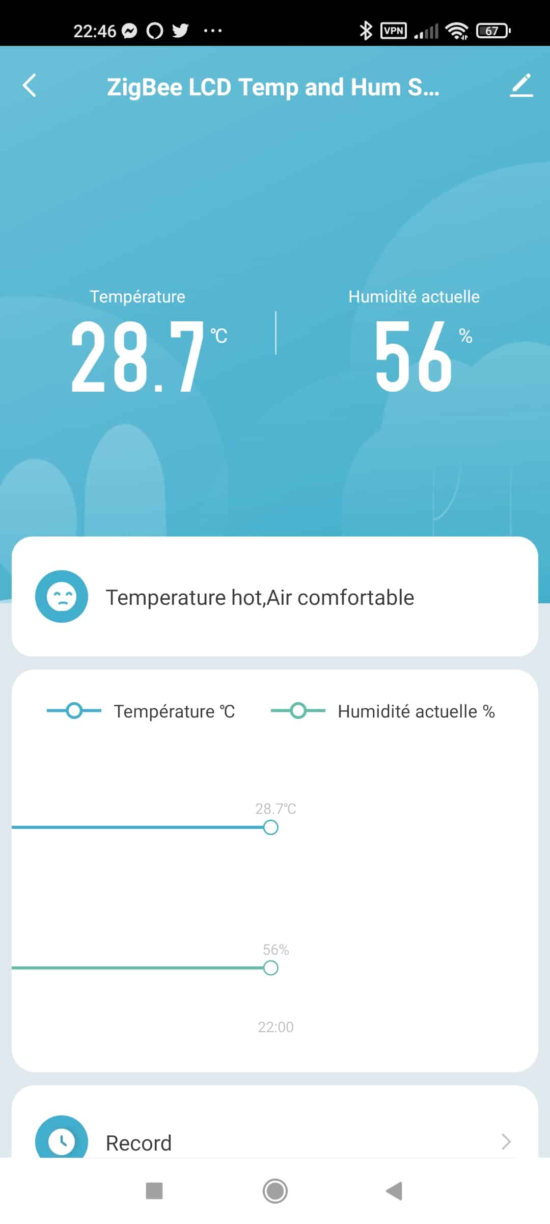 Test NOUS E6 : un capteur de température et d'humidité en ZigBee