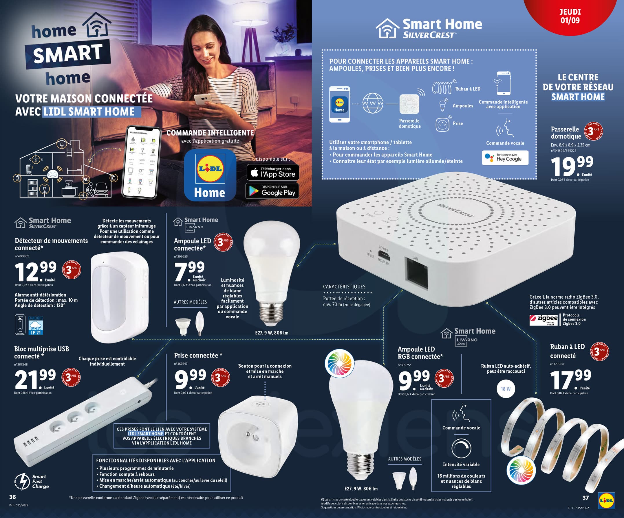 Prise connectée ZigBee 16A avec mesure de consommation compatible Lidl  Home, Tuya Smart Life, Home Assistant 