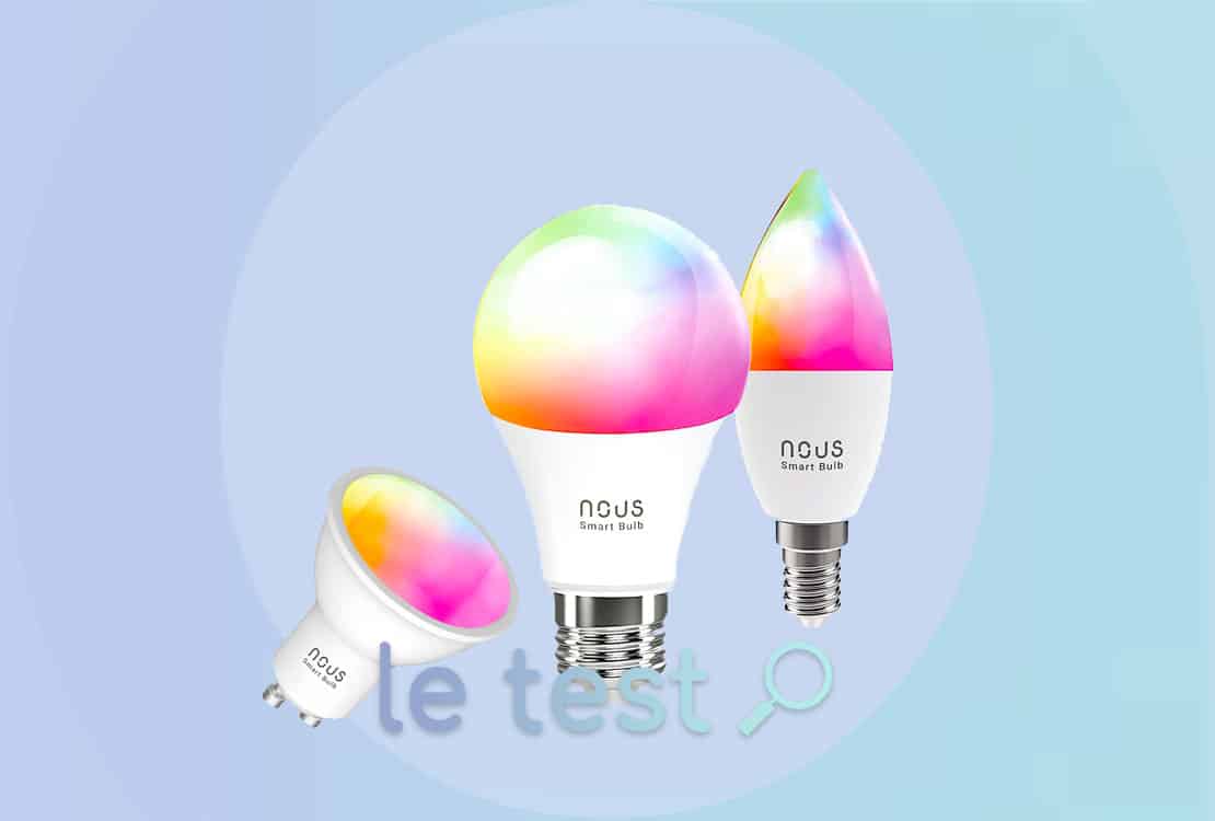 NOUS-P8 - Ampoule RGB WiFi compatible Tuya Smart Life (format GU10) 