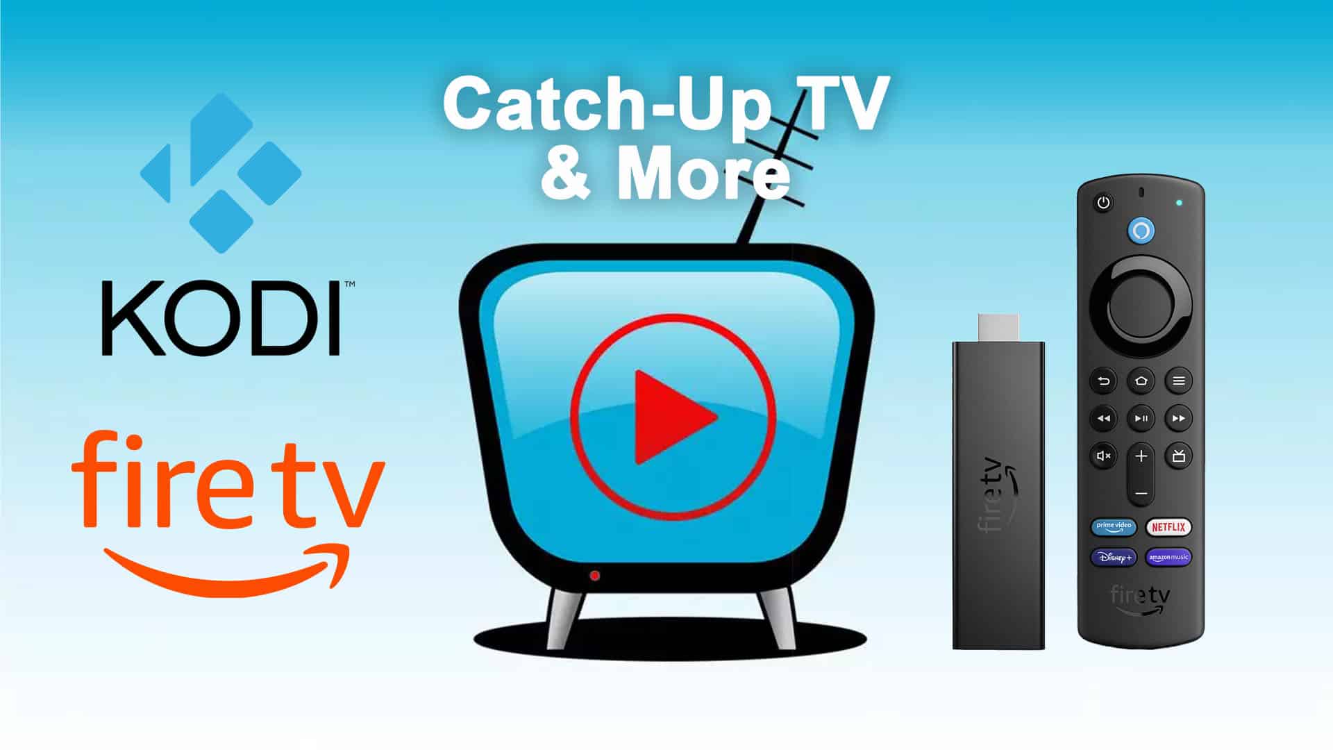 Tutoriel Catch-Up TV & More avec Kodi sur Amazon Fire TV