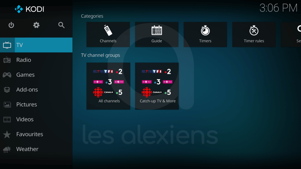 TV en direct sur Fire TV avec Kodi