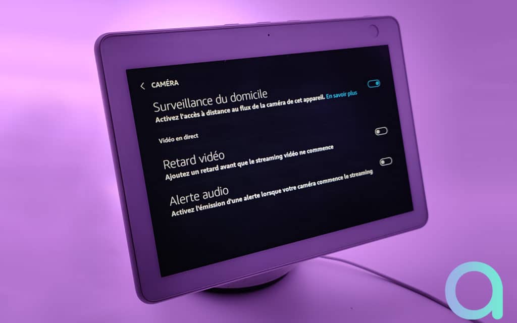 Activer le mode surveillance sur Echo Show