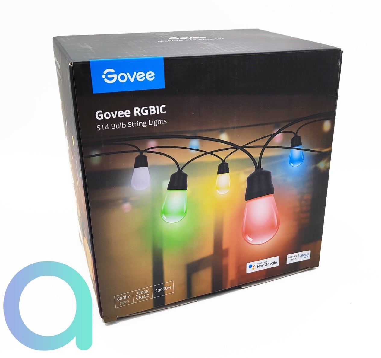 Guirlande Lumineuse Extérieure Govee - 15m, LED RGBIC, Étanche