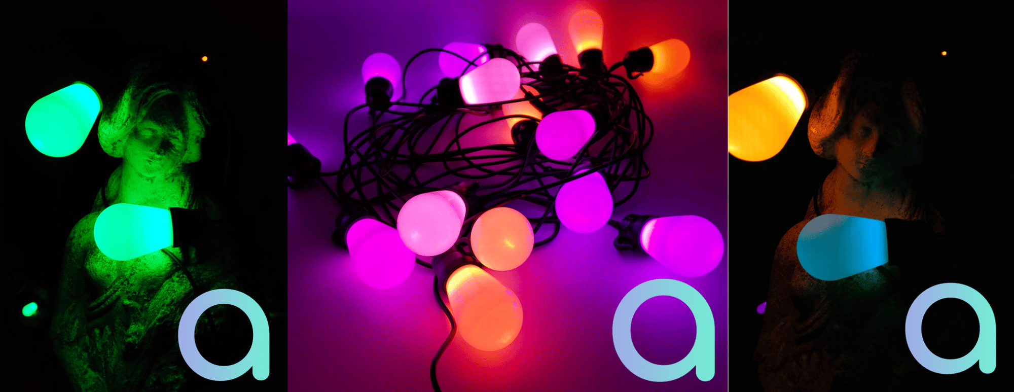 Guirlande Lumineuse Extérieure Permanente 15 M 30 LED RGBIC – Contrôle APP, Télécommande, IP65