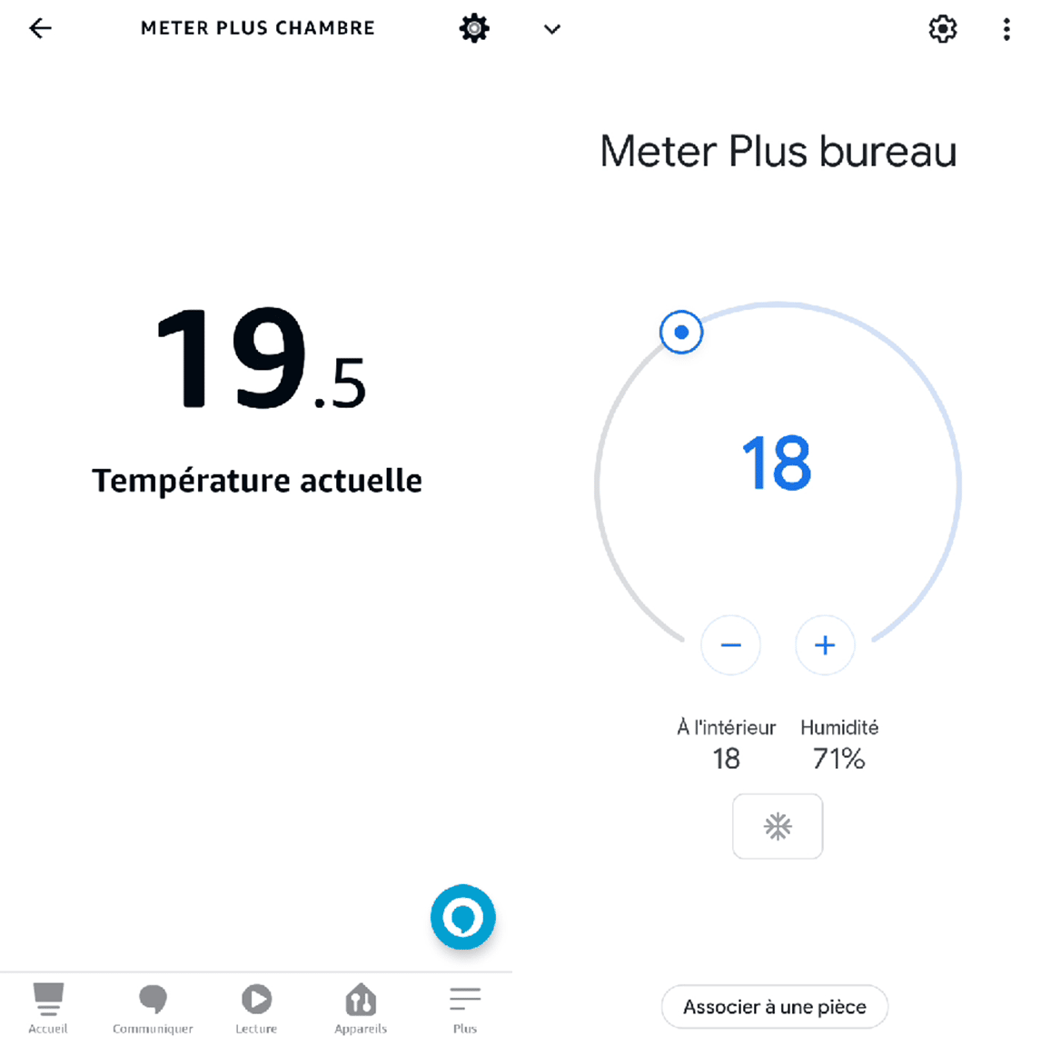 Thermomètre forme de goutte d'eau large plage de température