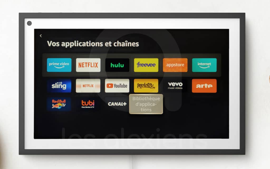 Les applications disponibles sur Echo Show