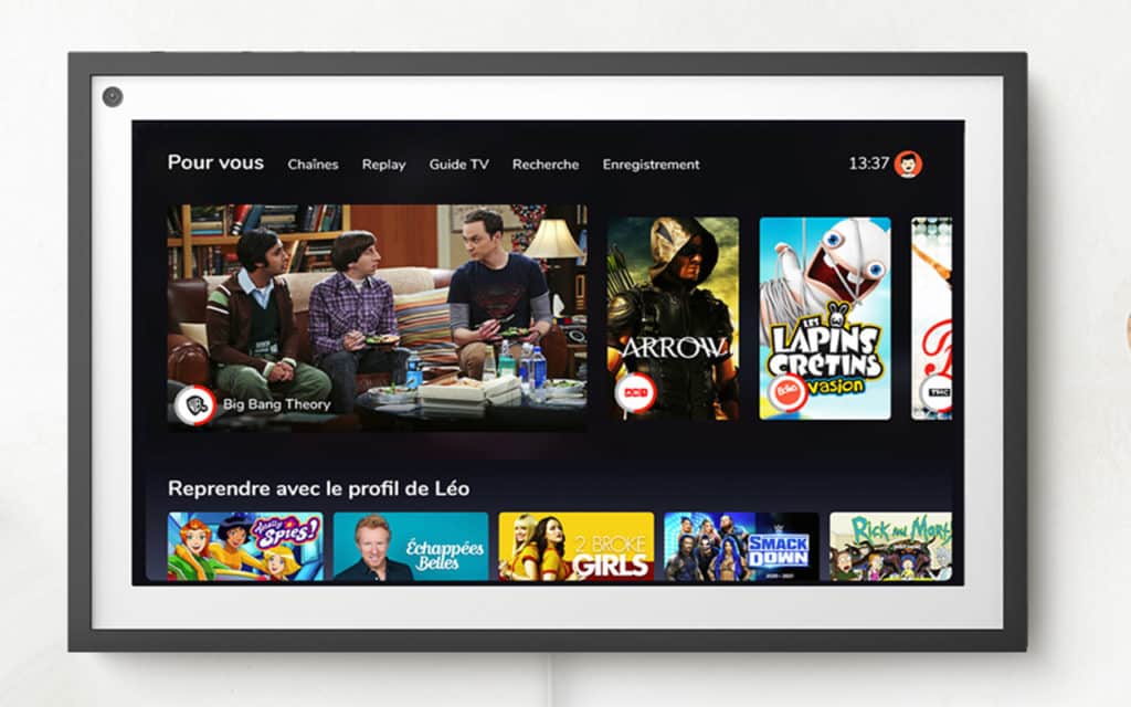 Installation Oqee sur Echo Show 15 est terminée