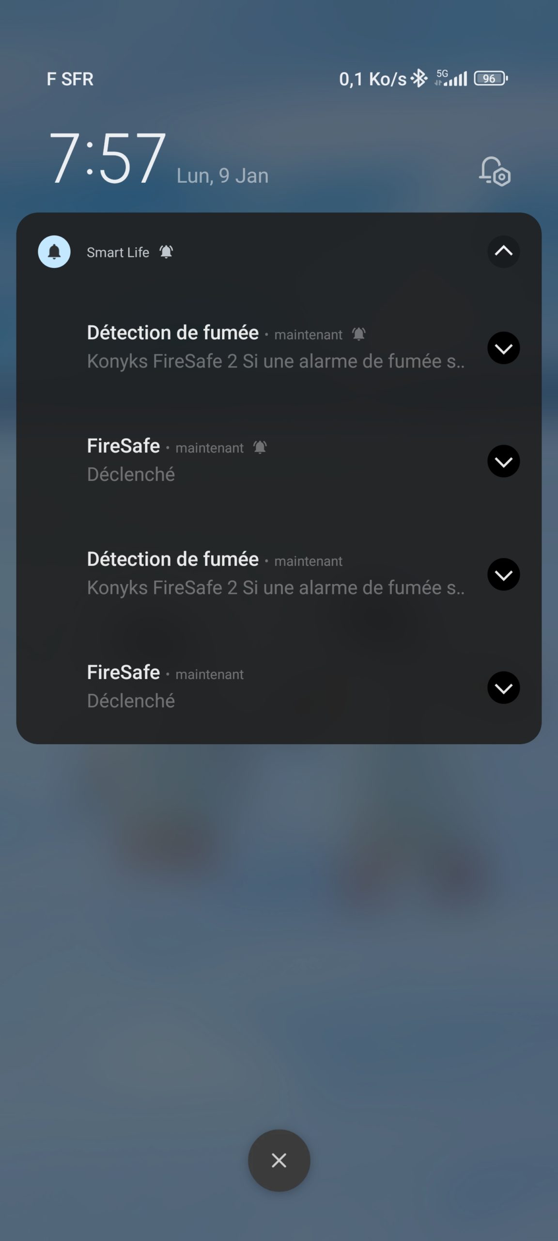 Détecteur de fumée connecté Wi-FI, Konyks Firesafe 2, Notifications en  Temps réel sur Smartphone, 5 Ans d'autonomie, Scénarios, Pas de Hub  nécessaire