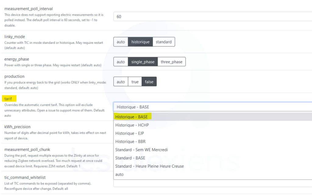 Configuration compteur Linky au tarif réglementé EDF sur Home Assistant