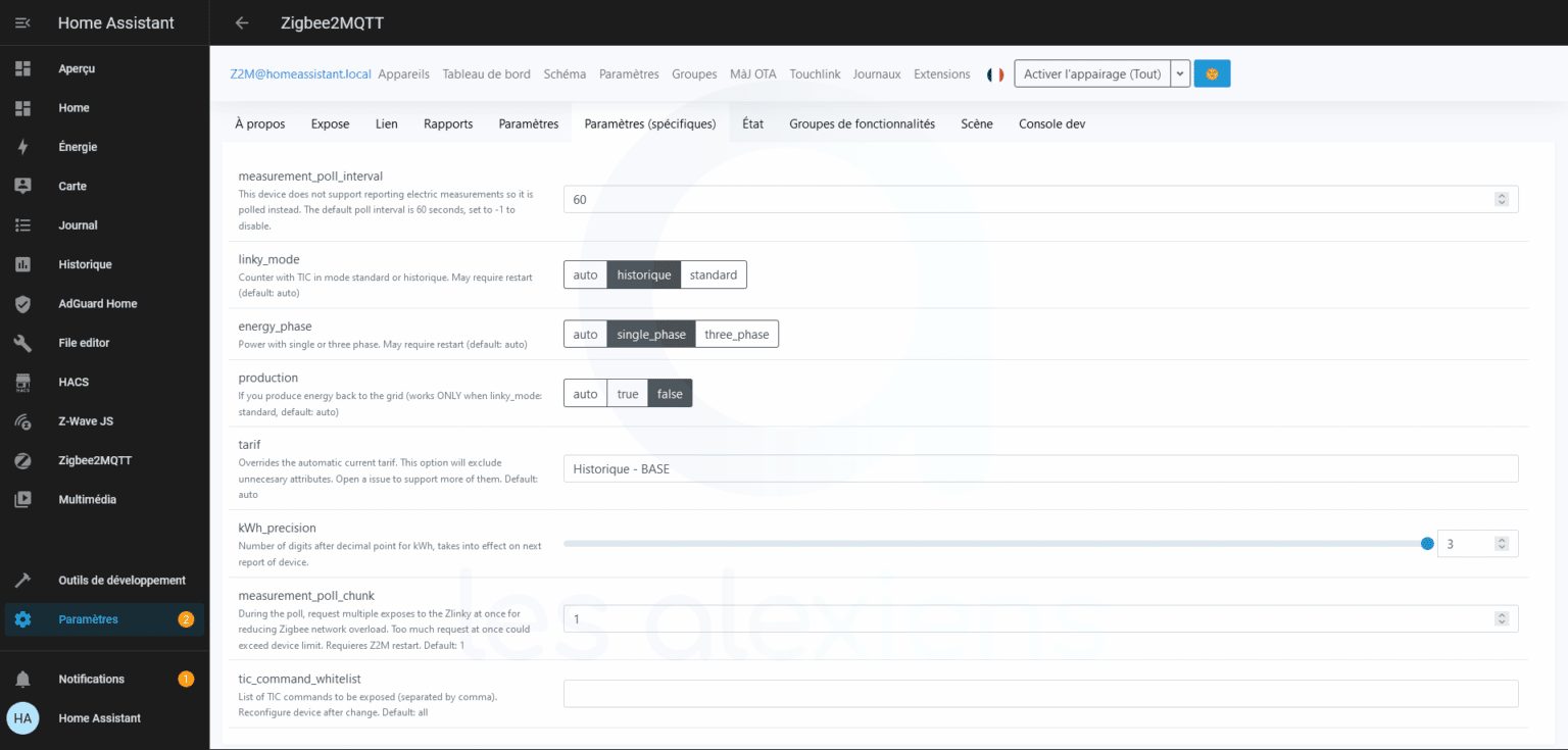 Test Lixee ZLinky le suivi conso Linky sur Home Assistant Les Alexiens