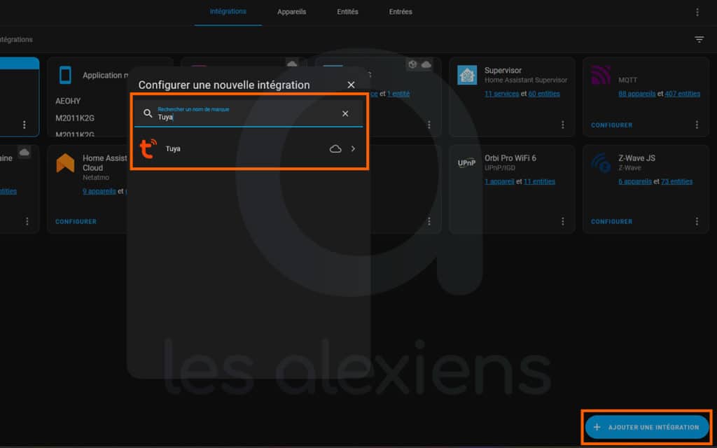 Intégration Tuya sous Home Assistant