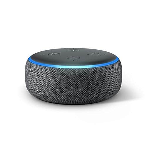 Echo Dot (3ème génération), Enceinte connectée avec Alexa, Tissu anthracite