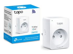 Tapo Prise Connectée WiFi, Suivi de consommation, 16A Type E, Prise Intelligente compatible avec Alexa et Google Home, Contrôler le radiateur, le chauffage, le chauffe-eau à distance Tapo P110(FR)