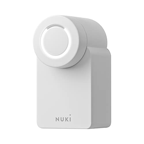 Nuki Smart Lock 3.0, Serrure connectée accès sans clé, Serrure Smart Lock pour maison connectée, Fonctionne avec piles, certifié AV-TEST, Blanc