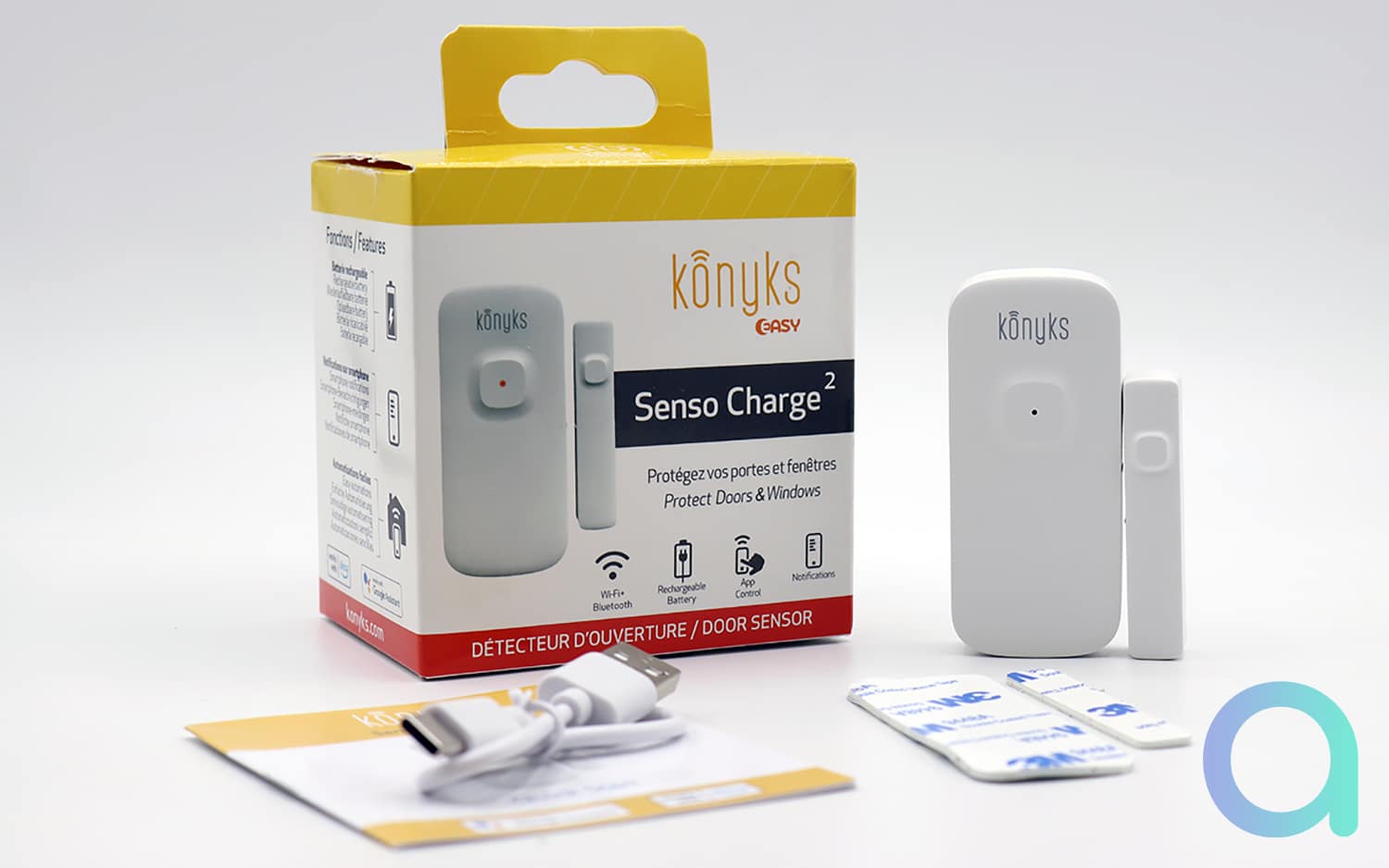 Test Konyks Senso Charge 2, un détecteur d'ouverture Wi-Fi au top