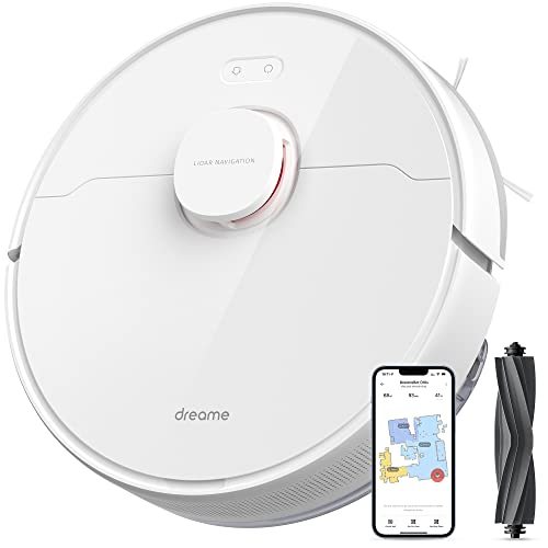 Dreame D10s Robot aspirateur et serpillère avec Navigation LDS, 5000 Pa, 280 Min de Fonctionnement, et Une Application de contrôle pour Les Tapis, moquettes, sols durs et Autres