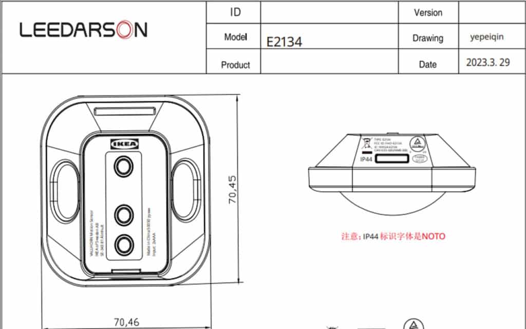 IKEA VALHORN, un nouveau détecteur de mouvement ZigBee