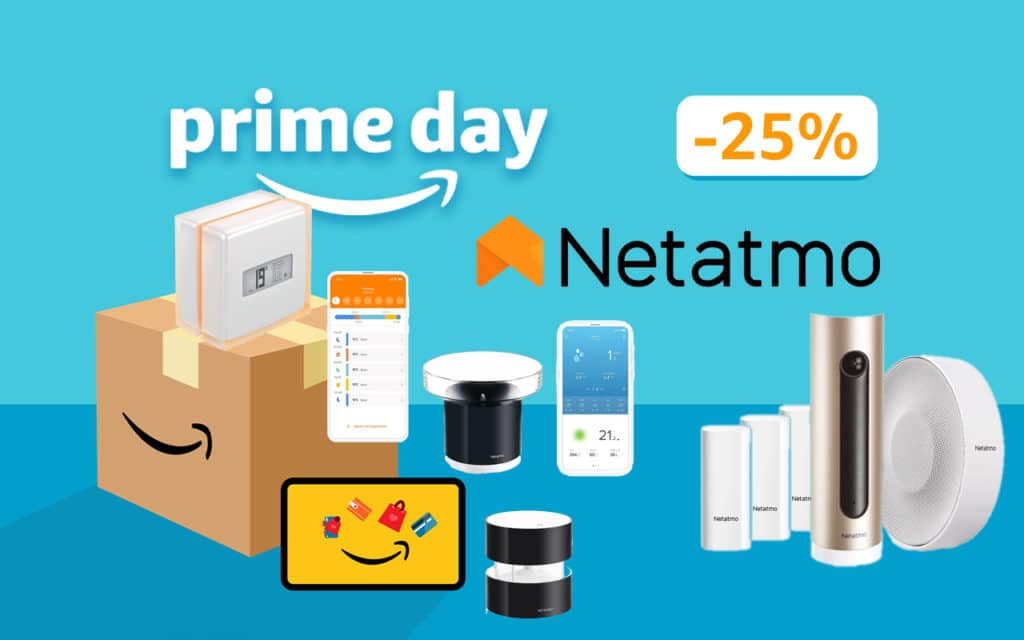 Prime Day Amazon avec Netatmo : station météo, thermostat et caméra jusqu'à -35%