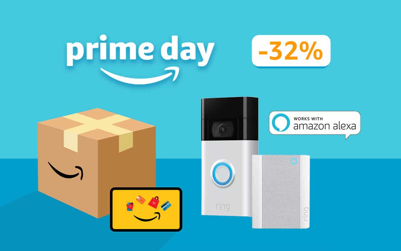 Amazon propose un intéressant pack Ring Doorbell + Chime en accès anticipé Prime Day