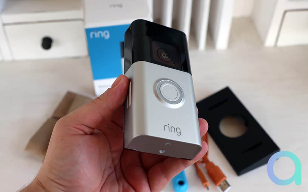 Le design de la nouvelle Ring Battery Doorbell Plus