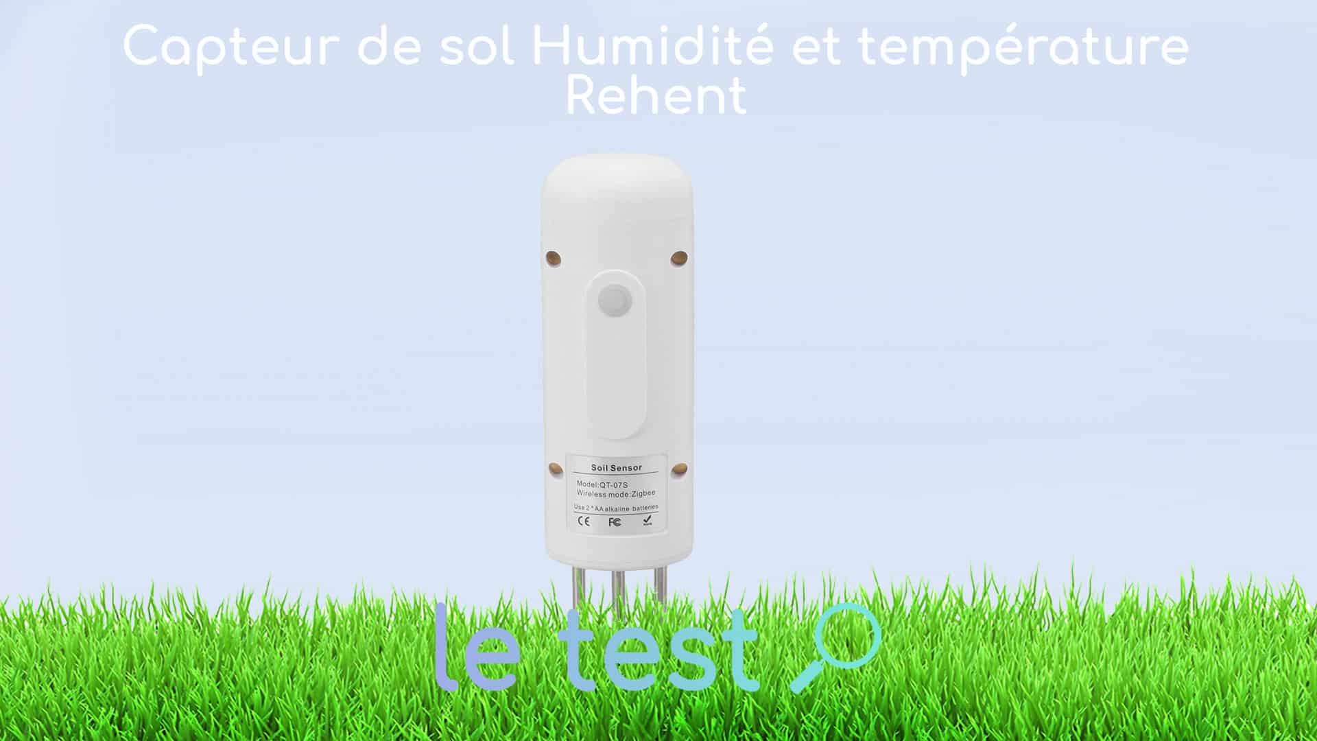Test Rehent QT-07S : capteur de température et d’humidité des sols