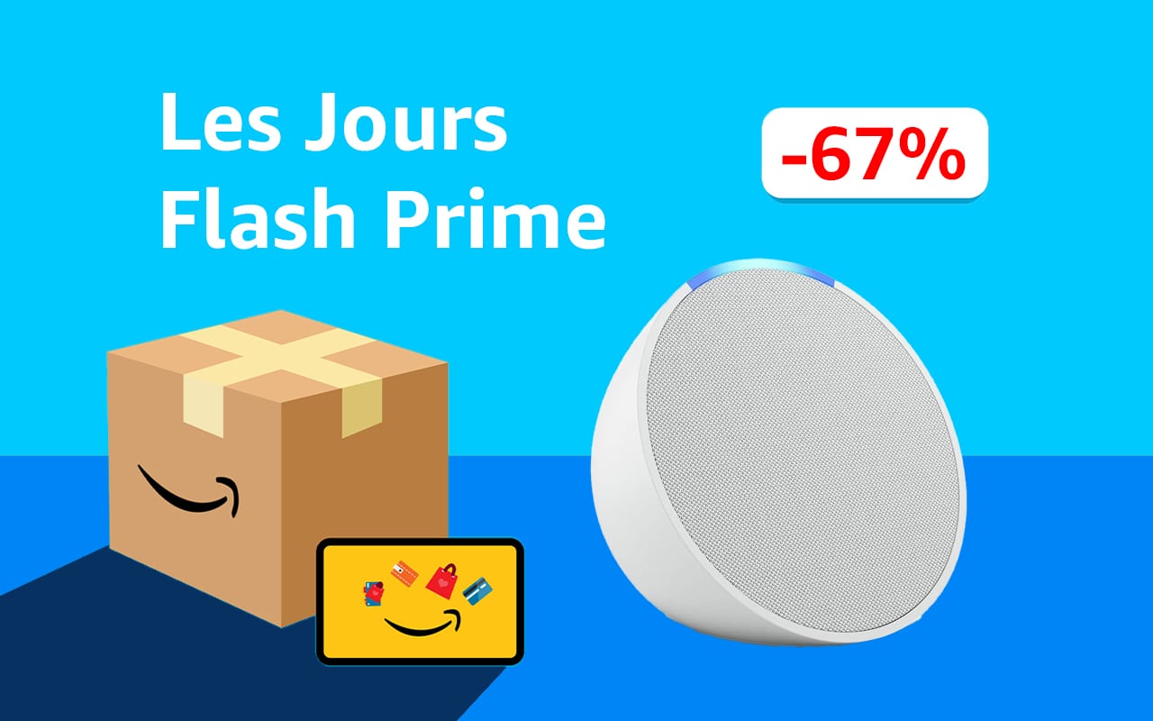 A l'occasion des Jours Flash Prime, Amazon propose Echo Pop à -67%