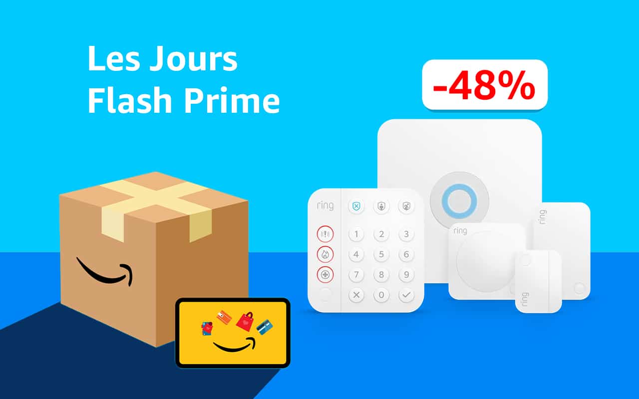 A l'occasion des Jours Flash Prime, Amazon propose Ring Alarm à prix réduit