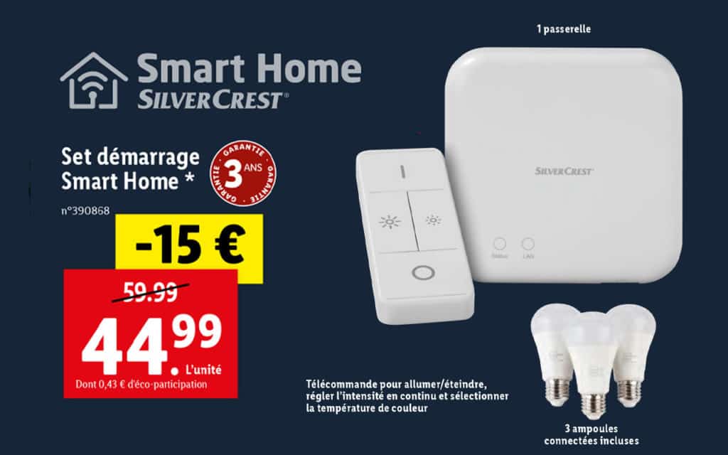 Lidl Smart Home propose son set de démarrage à prix canon