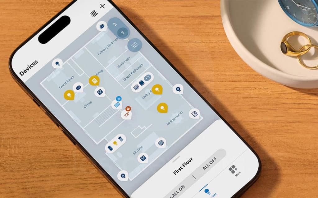 Alexa Map View permet de créer un plan 2D de sa maison connectée