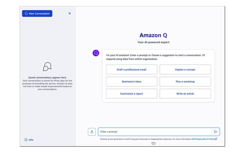 Amazon Q est un chatbot faisant appel à plusieurs IA