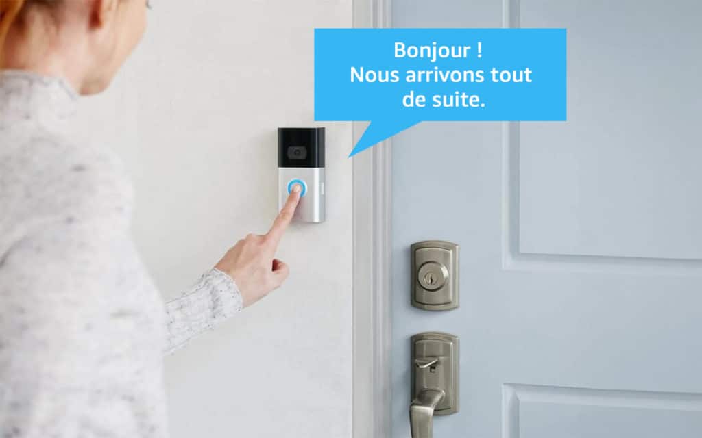 Ring lance les réponses rapides en français sur ses sonnettes connectées