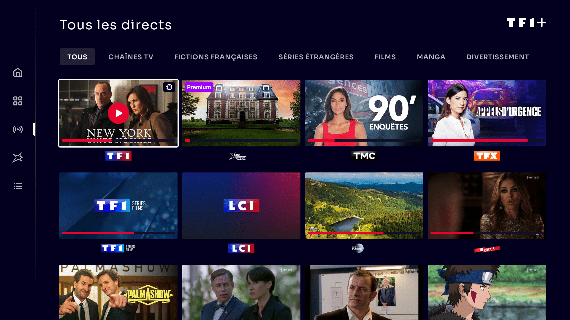 TF1+ est maintenant disponible sur Fire TV et Echo Show 15 Les Alexiens