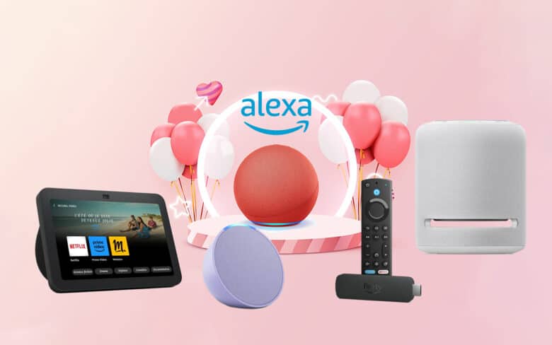 Amazon propose de belles offres sur ses appareils Echo, Alexa et Fire TV pour la Saint-Valentin