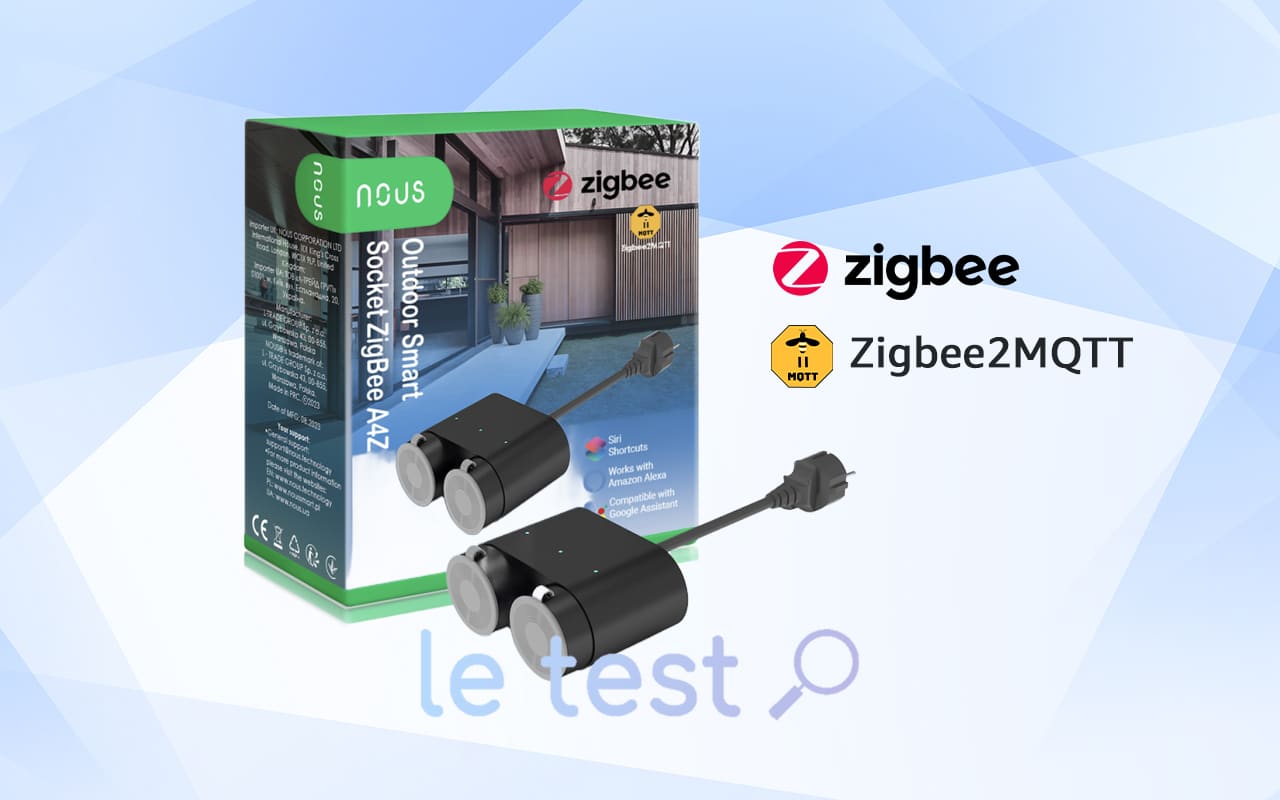 Prise Extérieure Connectée Luminea - Double - Compatible Alexa Et Google Assistant - NX6153